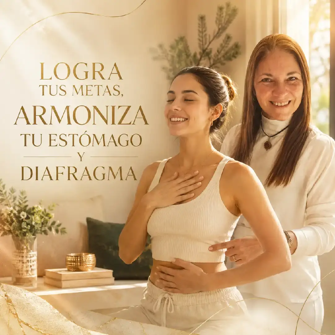 Logra tus metas, armoniza tu estómago y diafragma